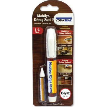 VODASEAL MRK10 MOBILYA RÖTUS KALEMI TEKLI BLISTER - BEYAZ